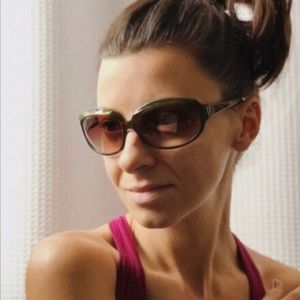 Oliver Peoples Green La Donna Sunglasses